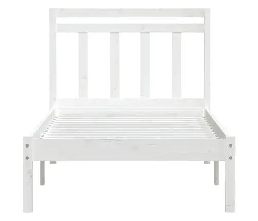 Lovos Rėmas, Baltos Spalvos, 90X200cm Pušies Medienos Masyvas