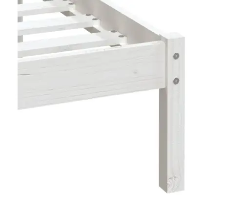 Lovos Rėmas, Baltos Spalvos, 90X200cm Pušies Medienos Masyvas