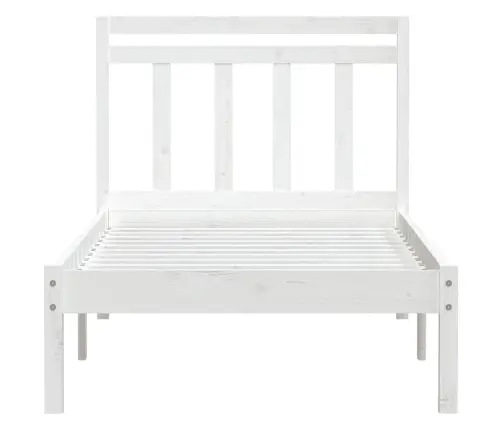 Lovos Rėmas, Baltos Spalvos, 100X200cm Pušies Medienos Masyvas