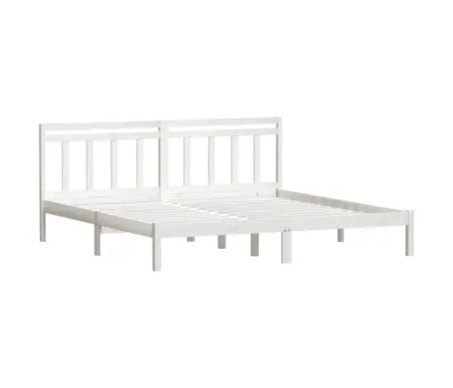 Lovos Rėmas, Baltas, 180X200cm Medienos Masyvas, Itin Didelis