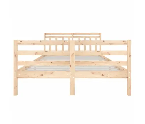 Voodiraam, Täispuit, 140 X 190 Cm