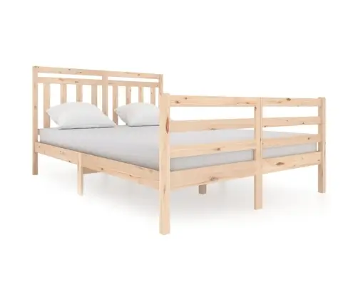 Gultas Rāmis, Masīvkoks, 140X200 Cm Vidaxl