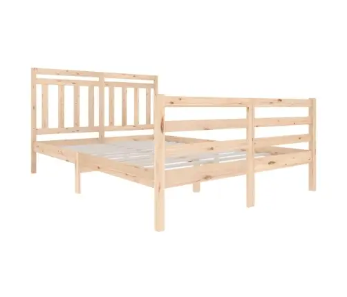 Gultas Rāmis, Masīvkoks, 140X200 Cm Vidaxl