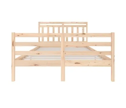 Gultas Rāmis, Masīvkoks, 140X200 Cm Vidaxl