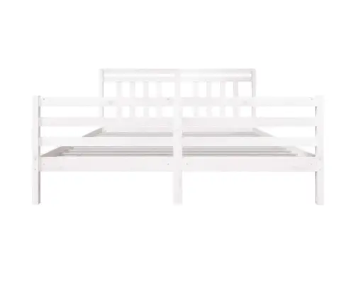 Lovos Rėmas, Baltas, 180X200cm Medienos Masyvas, Itin Didelis