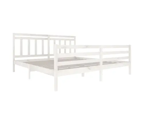 Lovos Rėmas, Baltos Spalvos, 200X200cm Medienos Masyvas