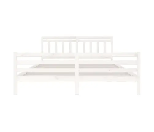 Lovos Rėmas, Baltos Spalvos, 200X200cm Medienos Masyvas