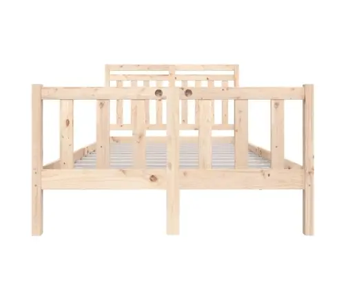 Gultas Rāmis, 135X190 Cm, Divvietīgs, Masīvkoks Vidaxl