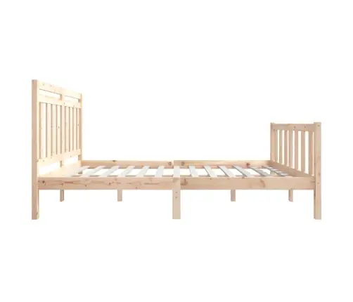 Gultas Rāmis, 135X190 Cm, Divvietīgs, Masīvkoks Vidaxl