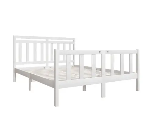 Lovos Rėmas, Baltas, 150X200cm Medienos Masyvas, Didelis