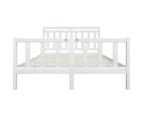 Lovos Rėmas, Baltas, 150X200cm Medienos Masyvas, Didelis