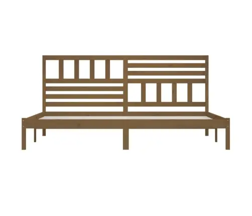 Lovos Rėmas, Medaus Rudas, 200X200cm Pušies Medienos Masyvas