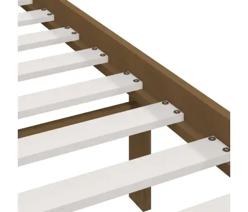 Lovos Rėmas, Medaus Rudas, 200X200cm Pušies Medienos Masyvas