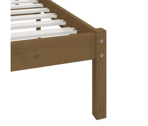 Lovos Rėmas, Medaus Rudas, 200X200cm Pušies Medienos Masyvas