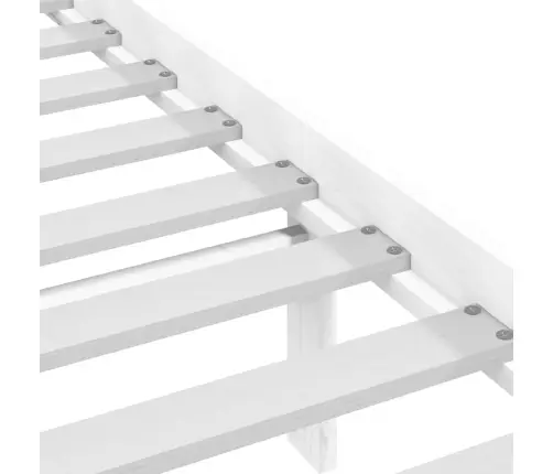 Lovos Rėmas, Baltas, 75X190cm Medienos Masyvas, Vienvietis