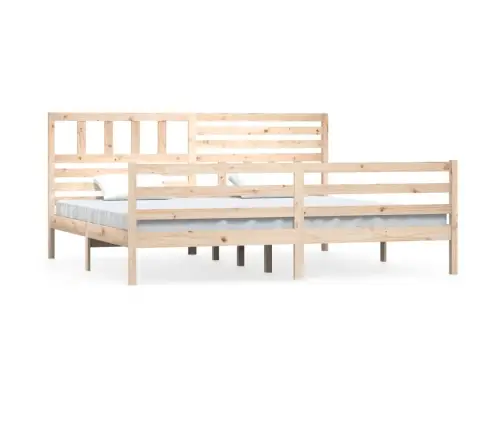 Gultas Rāmis, 180X200 Cm, Super King Izmērs, Masīvkoks Vidaxl