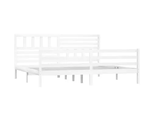 Lovos Rėmas, Baltas, 180X200cm Medienos Masyvas, Itin Didelis