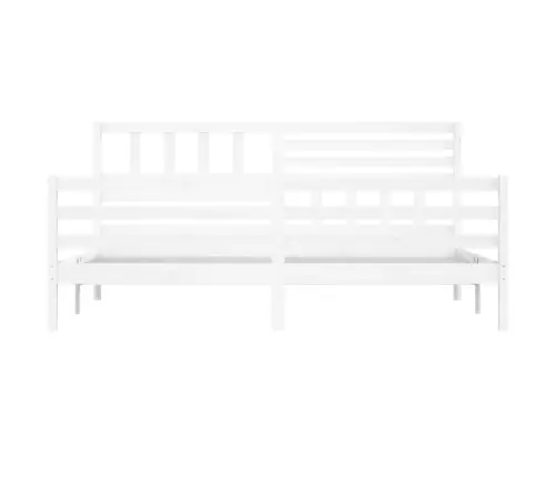 Lovos Rėmas, Baltas, 180X200cm Medienos Masyvas, Itin Didelis