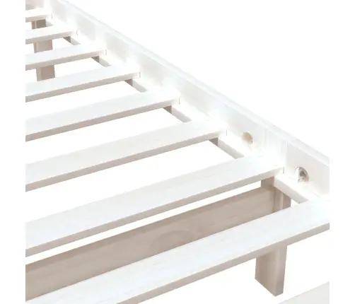 Lovos Rėmas, Baltas, 75X190cm Medienos Masyvas, Vienvietis