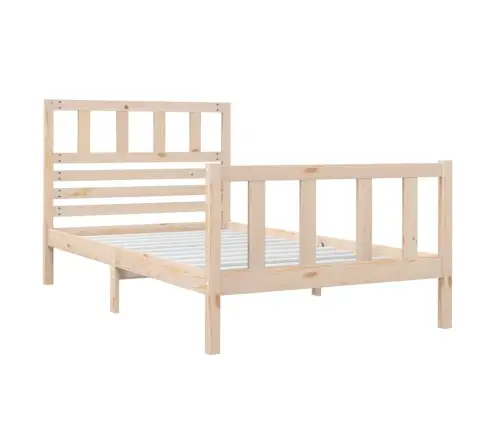 Gultas Rāmis, 90X190 Cm, Vienvietīgs, Masīvkoks Vidaxl