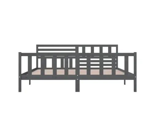 Lovos Rėmas, Pilkos Spalvos, 200X200cm Medienos Masyvas