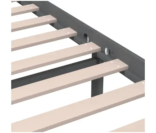 Lovos Rėmas, Pilkos Spalvos, 200X200cm Medienos Masyvas