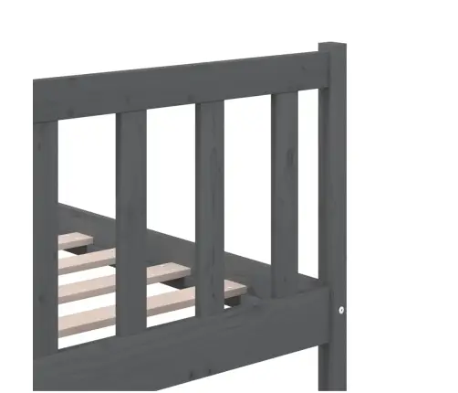 Lovos Rėmas, Pilkos Spalvos, 200X200cm Medienos Masyvas