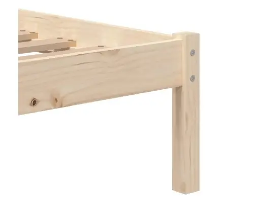 Gultas Rāmis, 75X190 Cm, Vienvietīgs, Masīvkoks Vidaxl