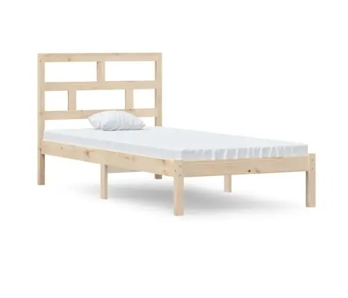 Gultas Rāmis, 90X190 Cm, Vienvietīgs, Masīvkoks Vidaxl