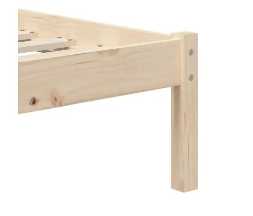 Gultas Rāmis, 90X190 Cm, Vienvietīgs, Masīvkoks Vidaxl