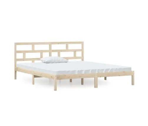 Gultas Rāmis, 135X190 Cm, Divvietīgs, Masīvkoks Vidaxl