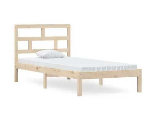 Gultas Rāmis, Priedes Masīvkoks, 90X200 Cm Vidaxl