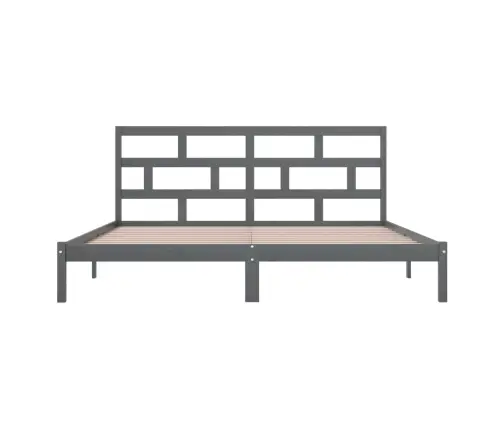 Lovos Rėmas, Pilkos Spalvos, 200X200cm Pušies Medienos Masyvas