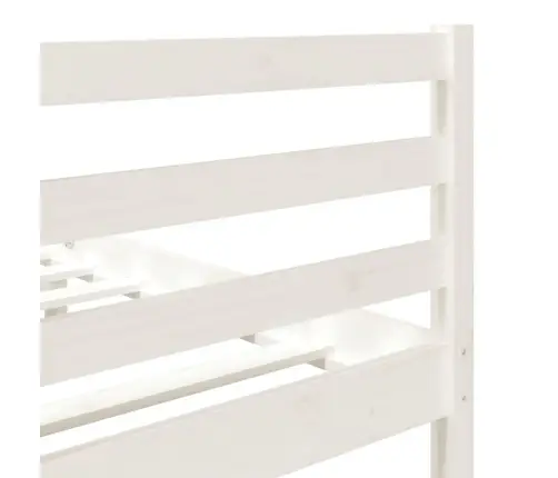 Voodiraam, Valge, 120 X 190 cm Männipuit