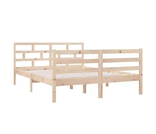 Voodiraam, Täispuit, 140 X 190 Cm