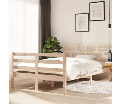 Gultas Rāmis, Priedes Masīvkoks, 120X200 Cm Vidaxl