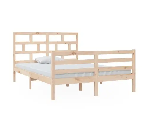 Gultas Rāmis, Priedes Masīvkoks, 140X200 Cm Vidaxl