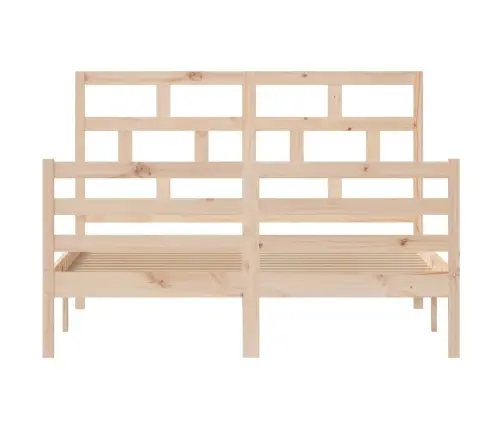 Gultas Rāmis, Priedes Masīvkoks, 140X200 Cm Vidaxl