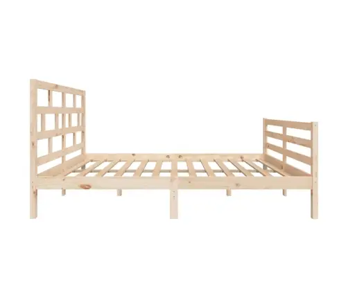 Gultas Rāmis, Priedes Masīvkoks, 140X200 Cm Vidaxl