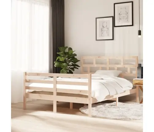Gultas Rāmis, Priedes Masīvkoks, 140X200 Cm Vidaxl