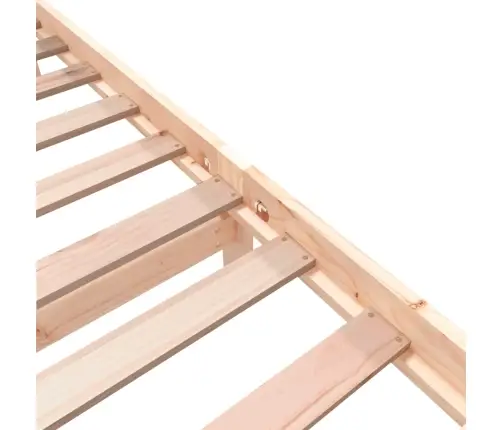 Voodiraam, Valge, 75 X 190 cm Männipuit