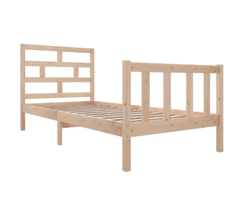 Gultas Rāmis, Masīvkoks, 90X190 Cm, Vienvietīgs Vidaxl