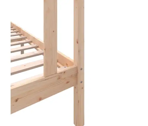 Gultas Rāmis, Masīvkoks, 90X190 Cm, Vienvietīgs Vidaxl