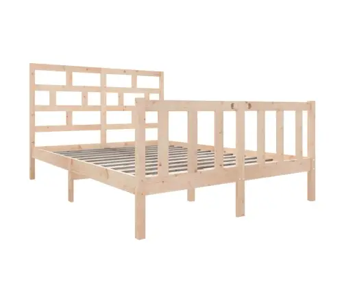 Voodiraam, 135 X 190 cm Männipuit