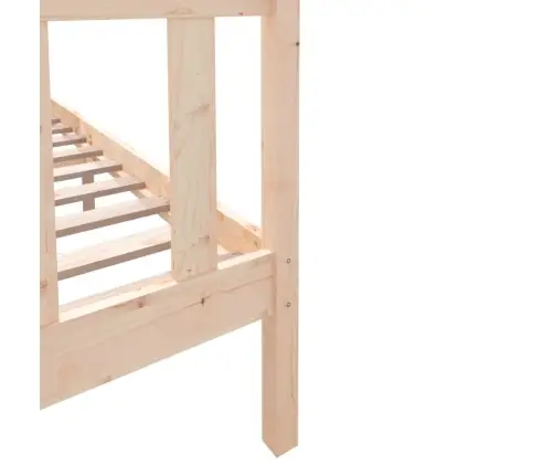 Voodiraam, 135 X 190 cm Männipuit