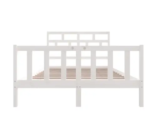 Lovos Rėmas, Baltos Spalvos, 120X200cm Pušies Medienos Masyvas