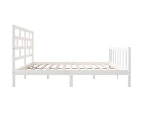 Lovos Rėmas, Baltos Spalvos, 120X200cm Pušies Medienos Masyvas