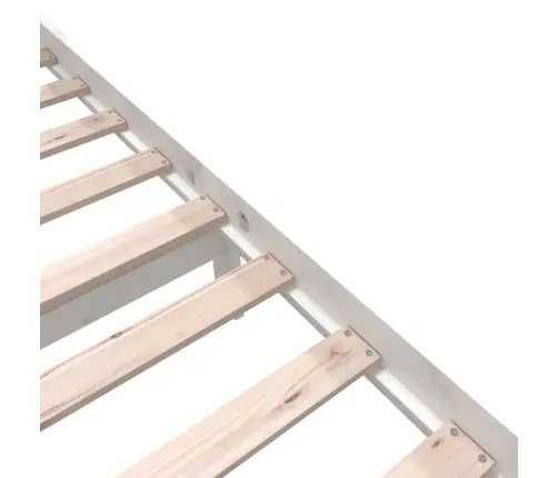 Gultas Rāmis, Balts, Priedes Masīvkoks, 160X200 Cm Vidaxl