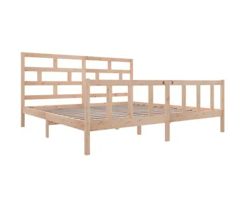 Gultas Rāmis, Priedes Masīvkoks, 180X200 Cm, Divvietīgs Vidaxl
