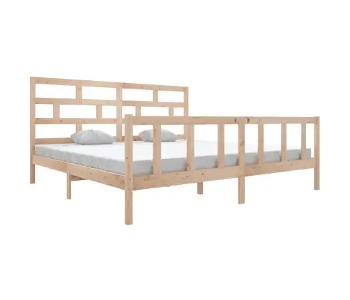 Gultas Rāmis, Priedes Masīvkoks, 200X200 Cm Vidaxl